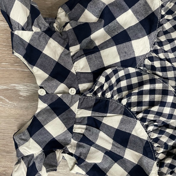 Baby Gap Gingham navy and white 2 piece set 0-3 - Picture 5 of 5